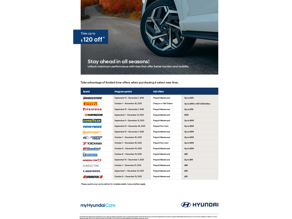 Stay ahead in all seasons!